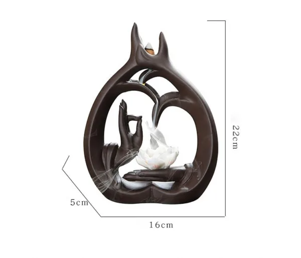 Mudra Style Backflow Incense Burner