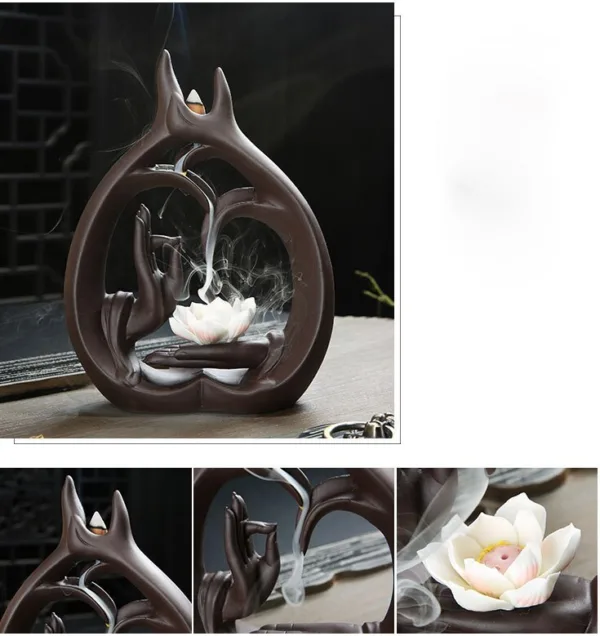 Mudra Style Backflow Incense Burner